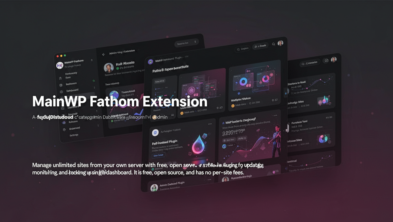 Preview of MainWP Fathom Extension