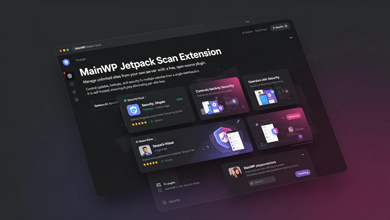 Preview of MainWP Jetpack Scan Extension