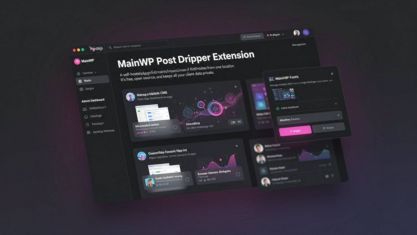 Preview of MainWP Post Dripper Extension