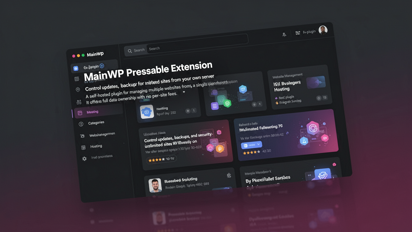 Preview of MainWP Pressable Extension