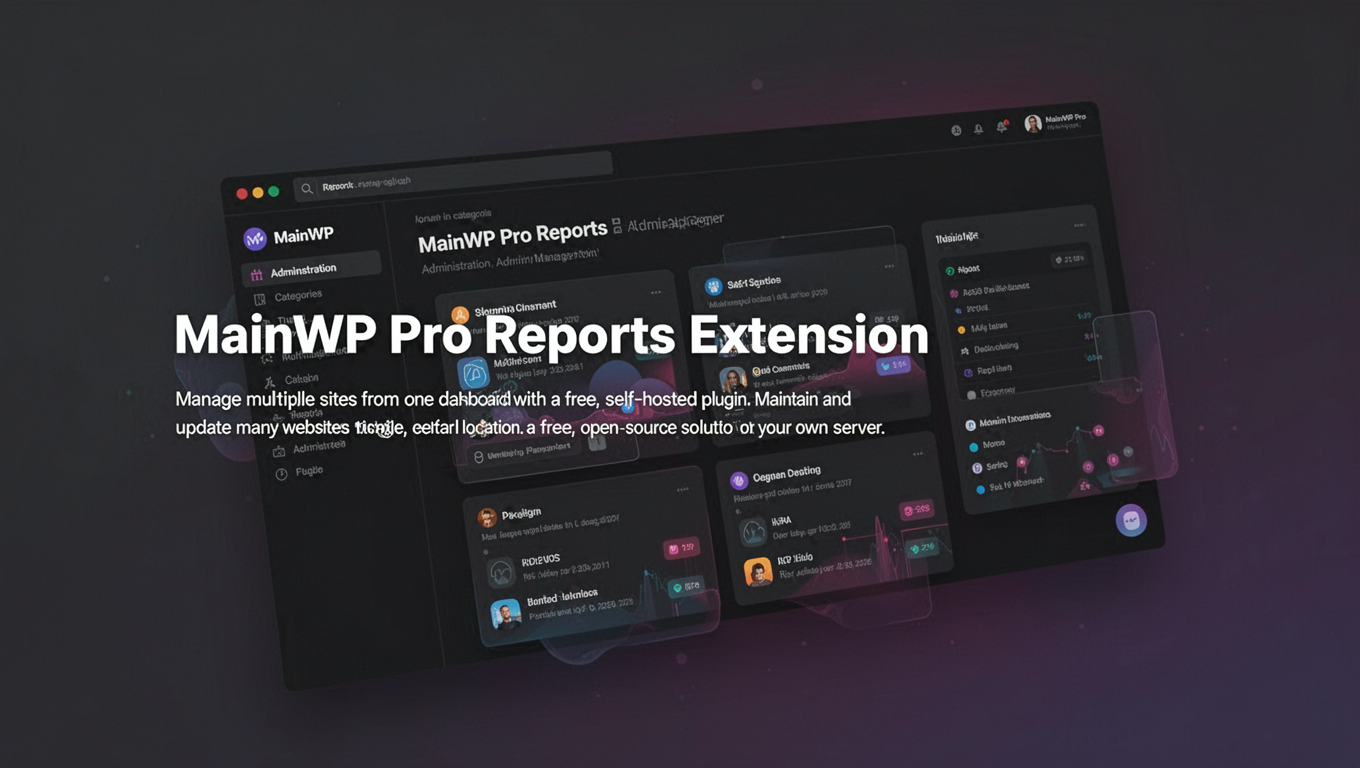 Preview of MainWP Pro Reports Extension