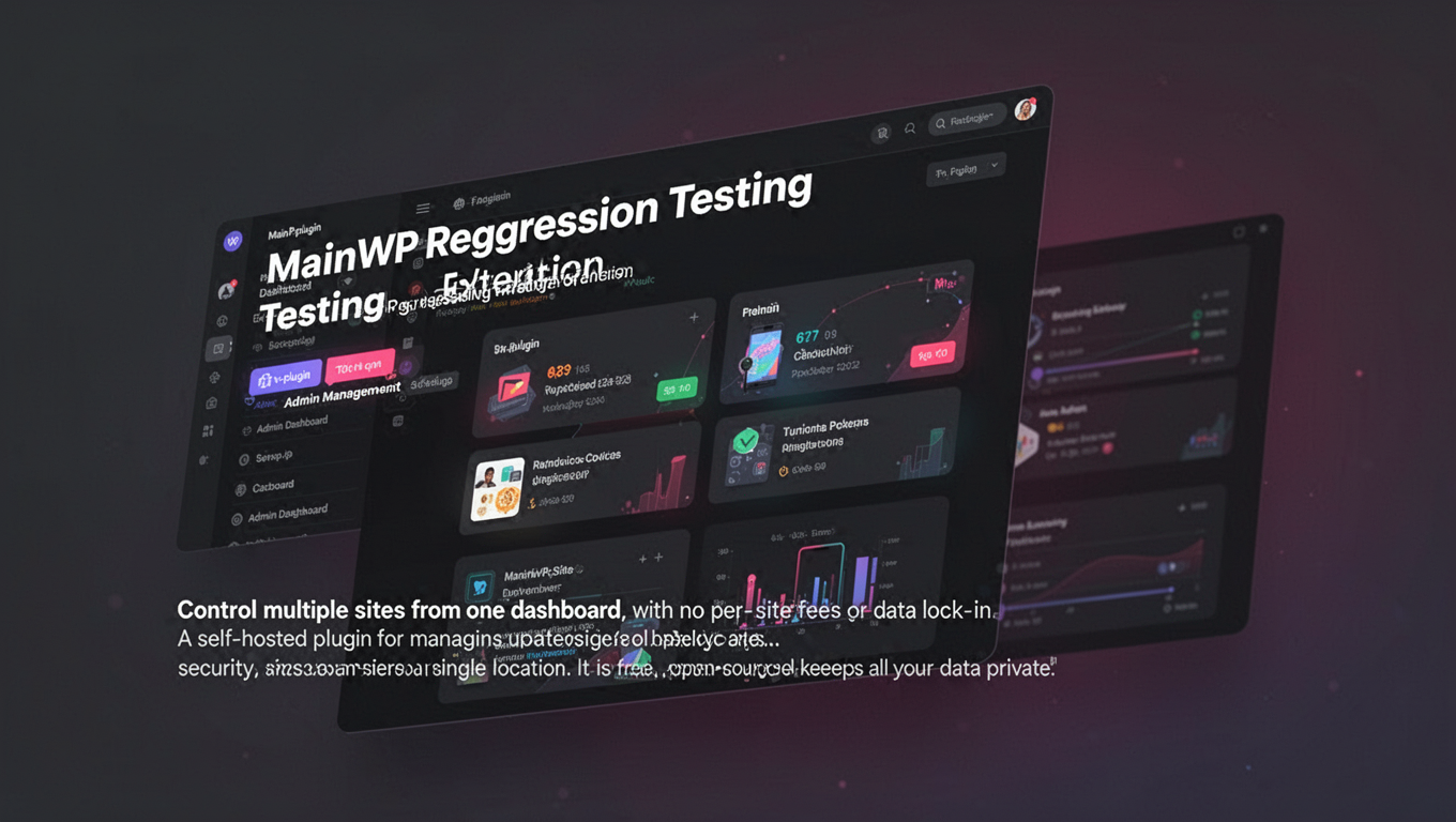 Preview of MainWP Regression Testing Extension