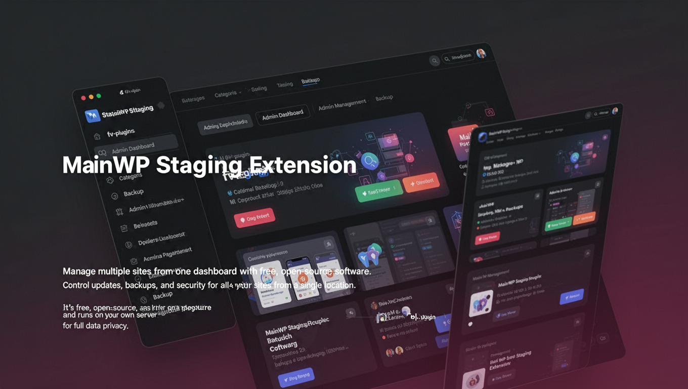 Preview of MainWP Staging Extension