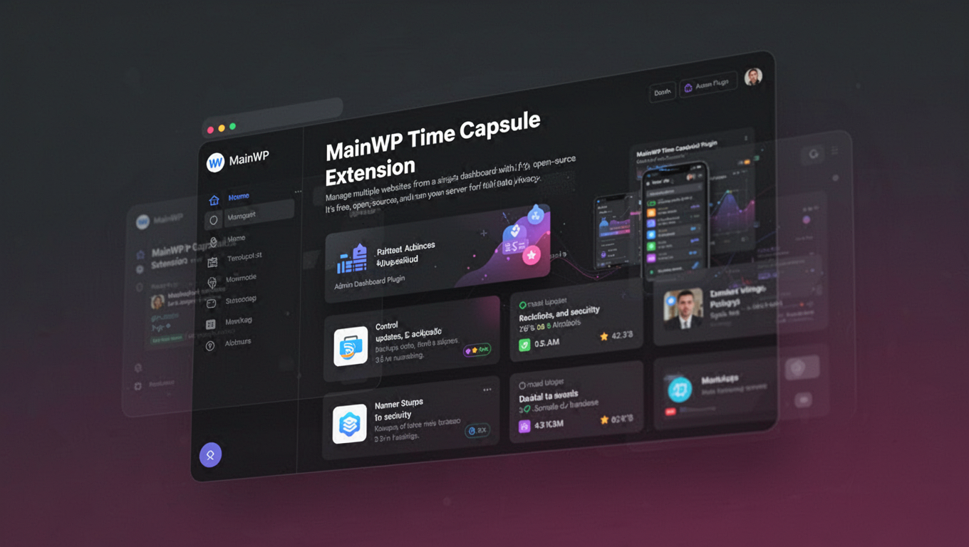 Preview of MainWP Time Capsule Extension