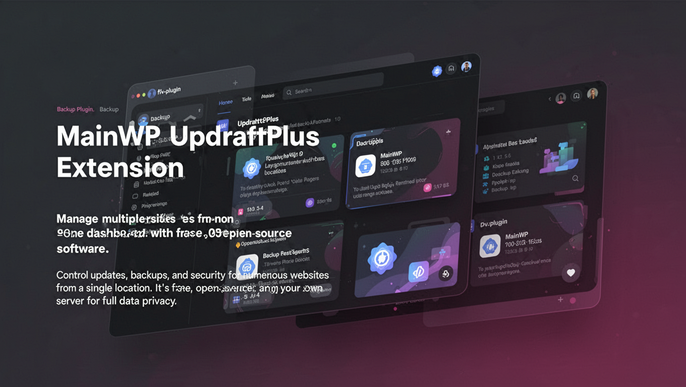 Preview of MainWP UpdraftPlus Extension
