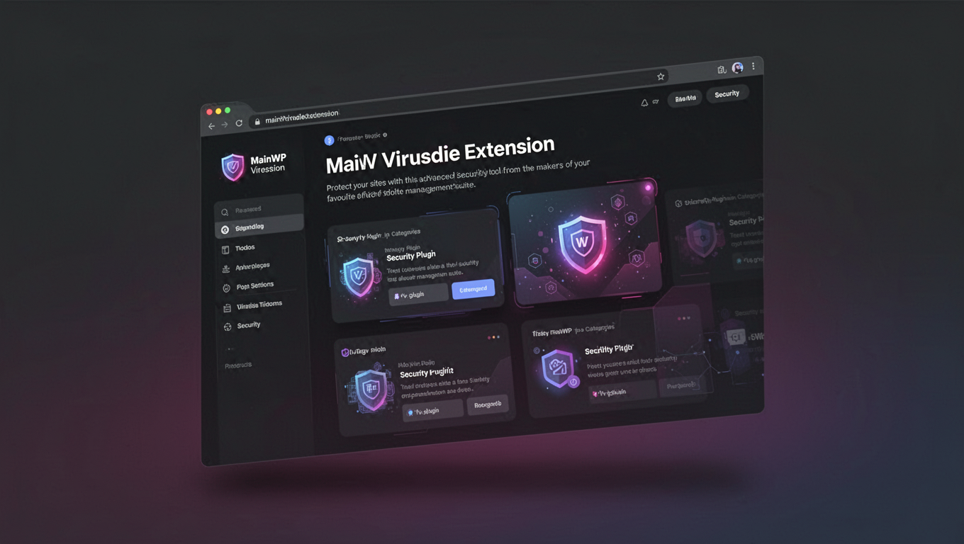 Preview of MainWP Virusdie Extension