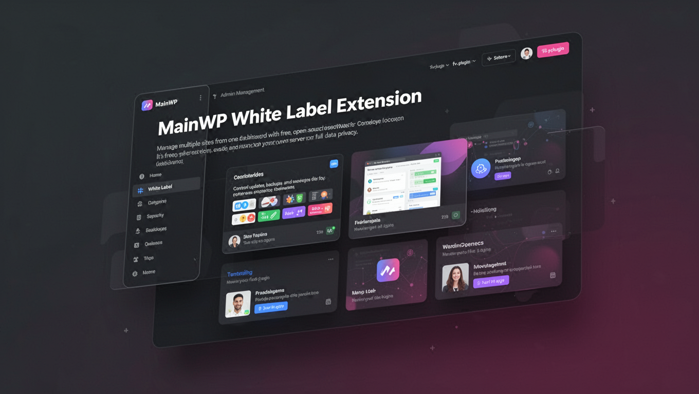Preview of MainWP White Label Extension