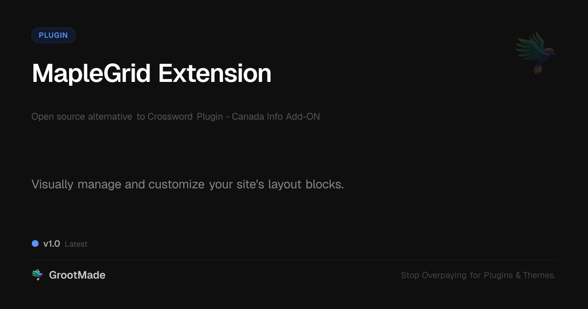Preview of MapleGrid Extension