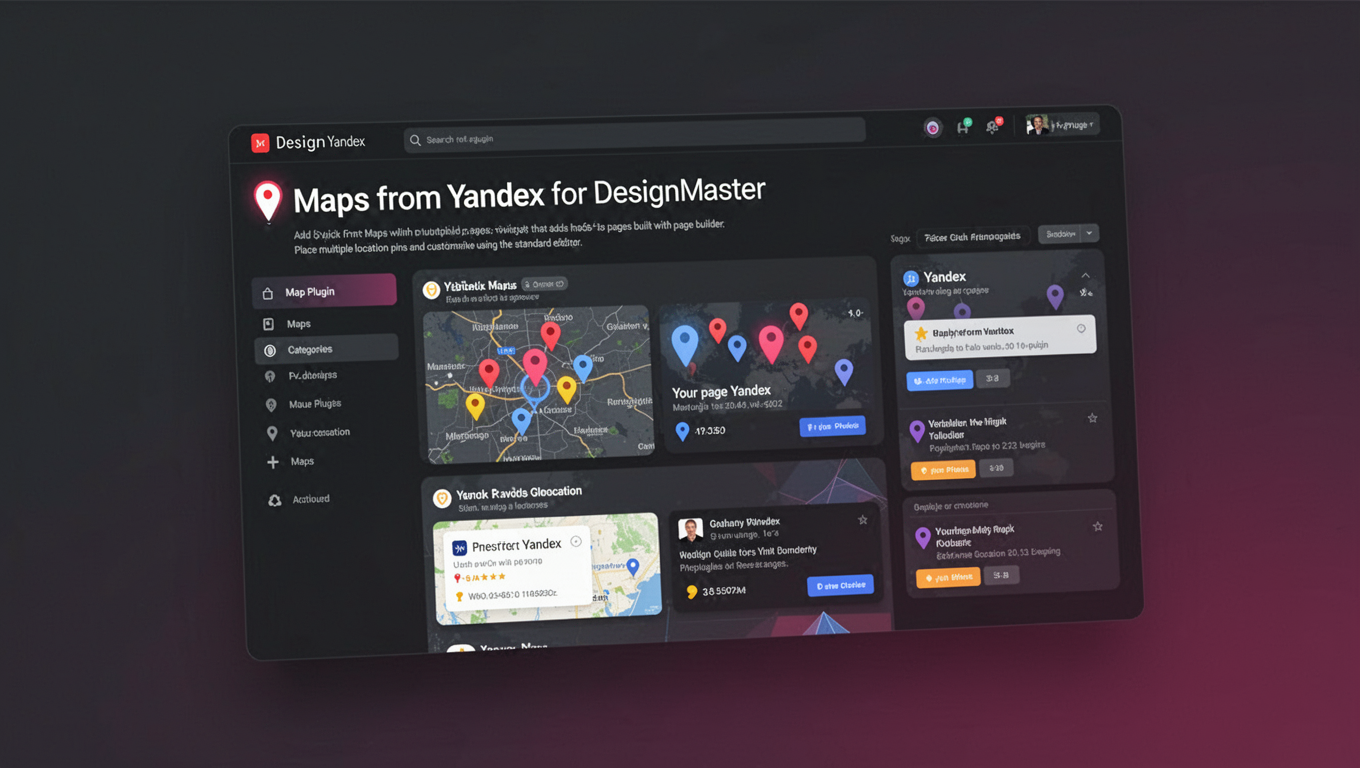 Preview of Maps from Yandex for DesignMaster
