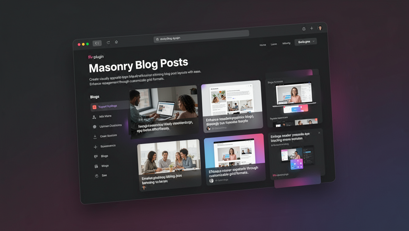 Preview of Masonry Blog Posts