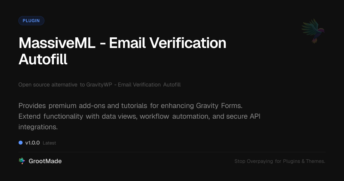 Preview of MassiveML - Email Verification Autofill
