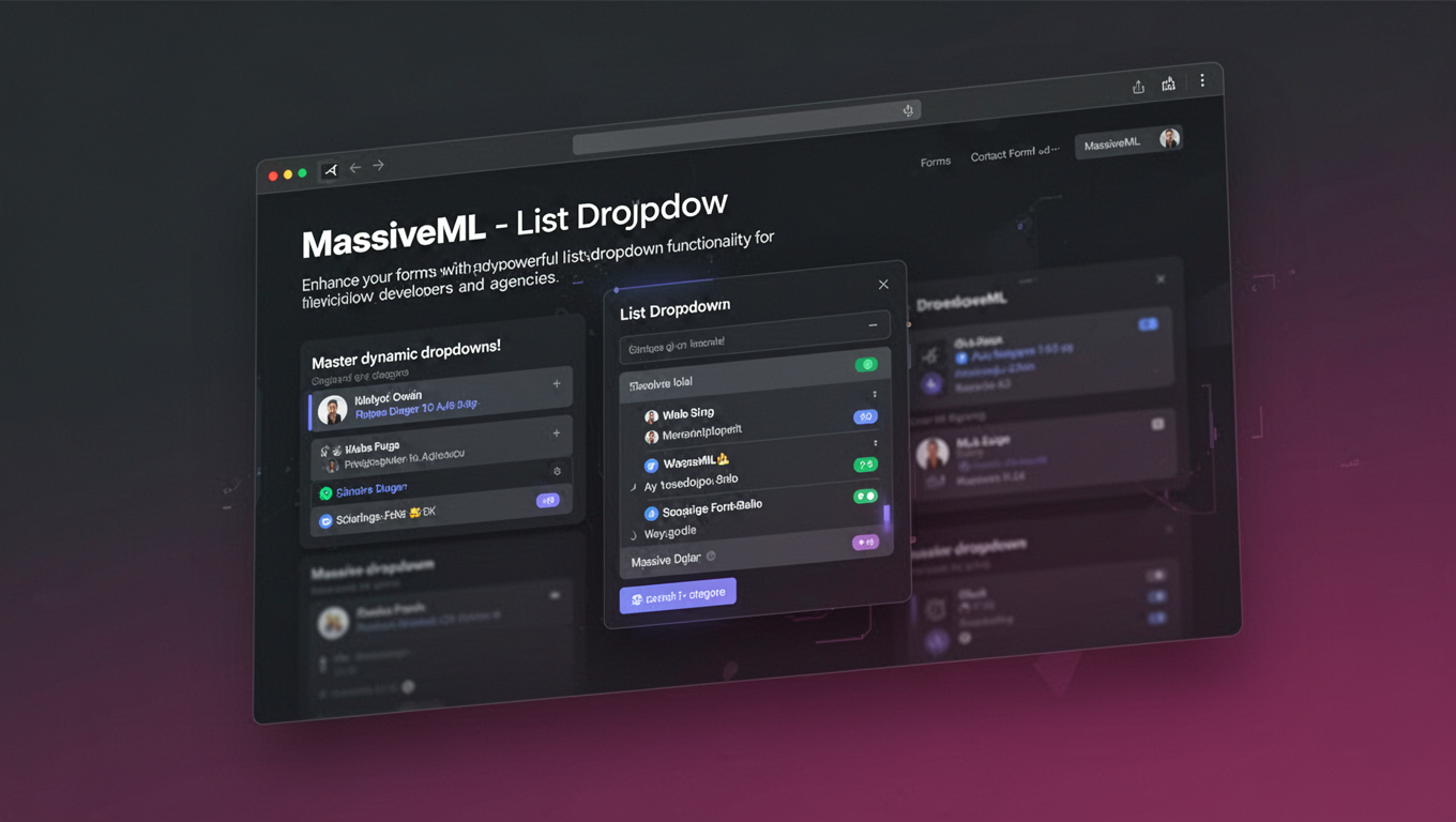 Preview of MassiveML - List Dropdown