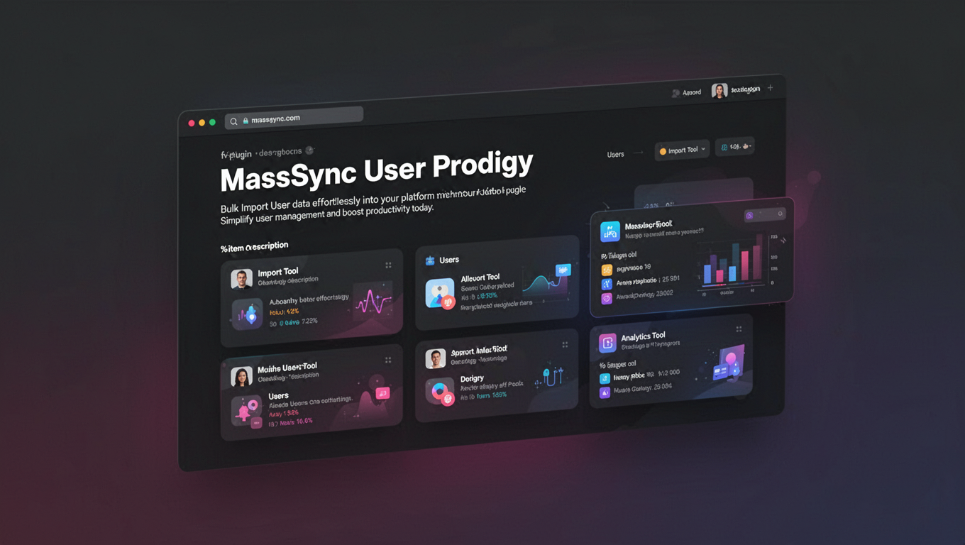 Preview of MassSync User Prodigy