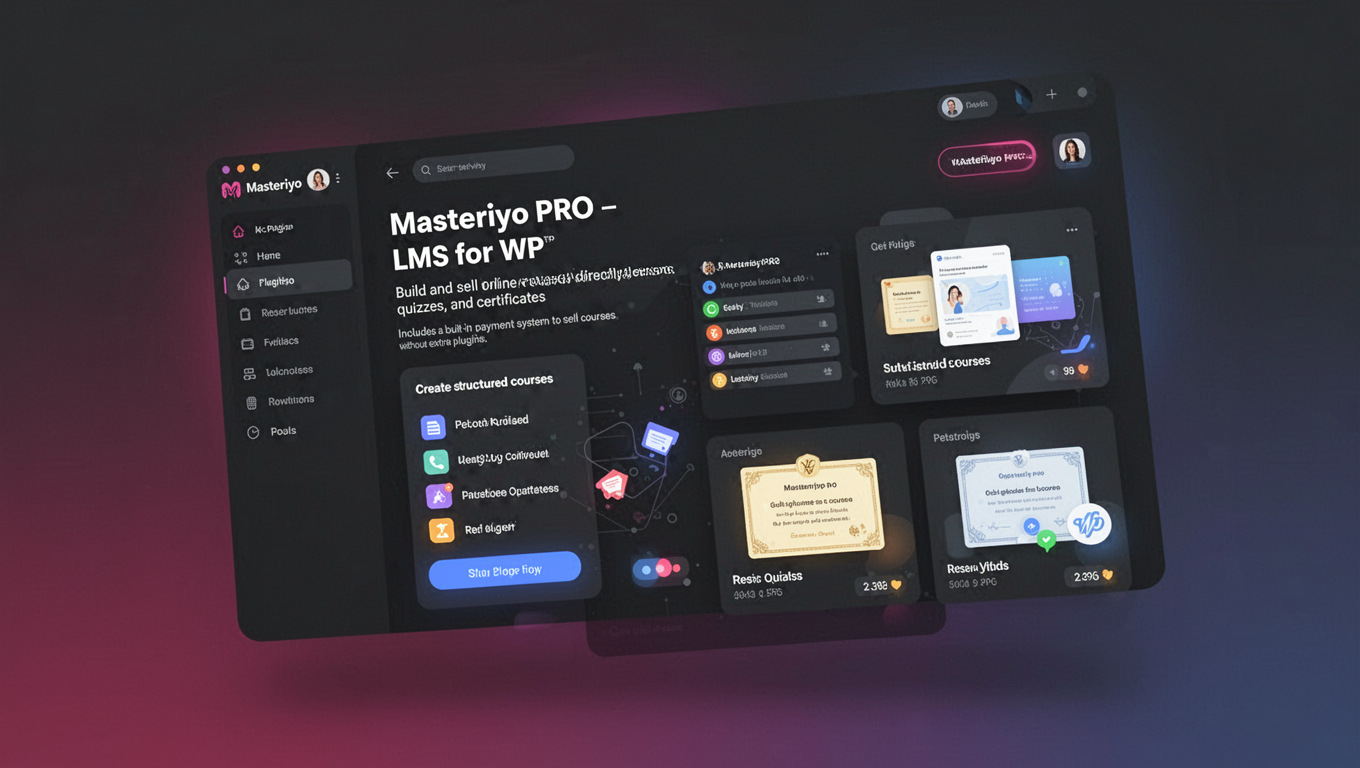 Preview of Masteriyo PRO - LMS for WP