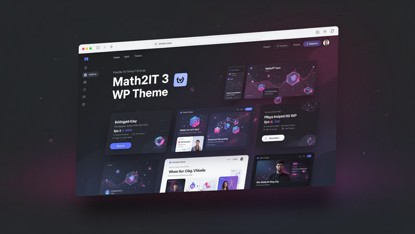 Preview of Math2IT 3 WP Theme