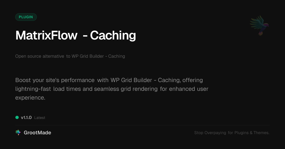 Preview of MatrixFlow - Caching