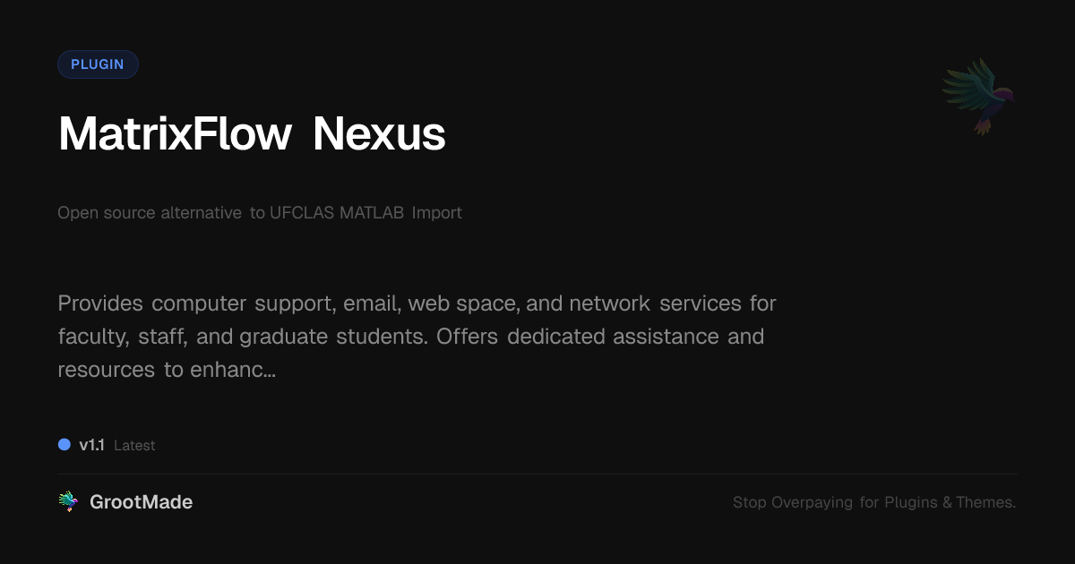 Preview of MatrixFlow Nexus
