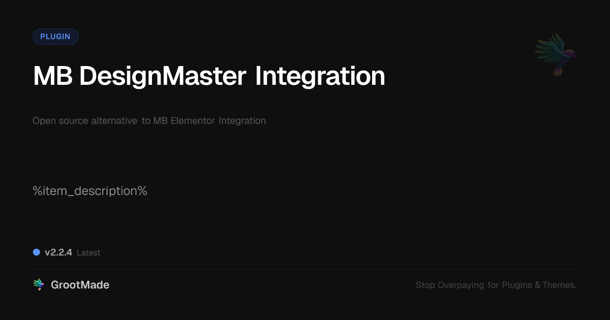 Preview of MB DesignMaster Integration