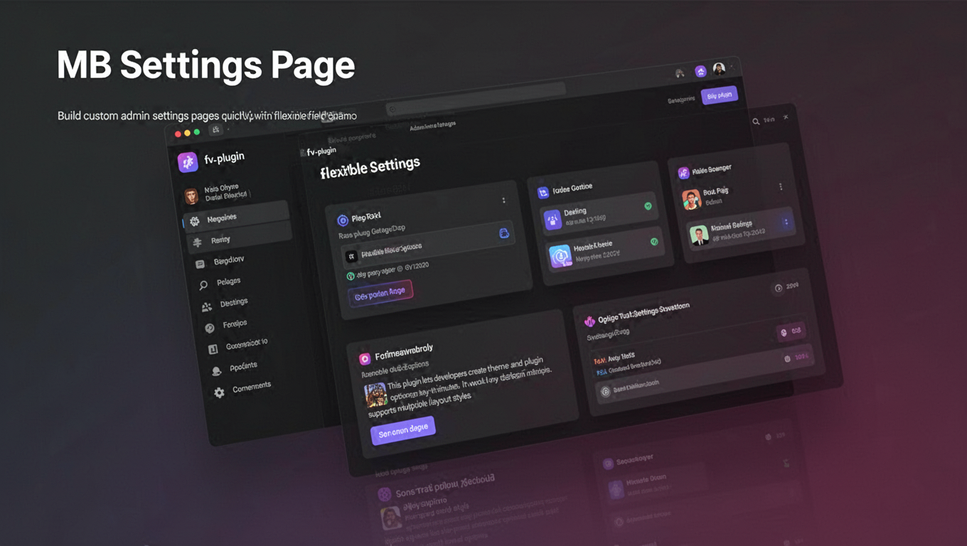 Preview of MB Settings Page