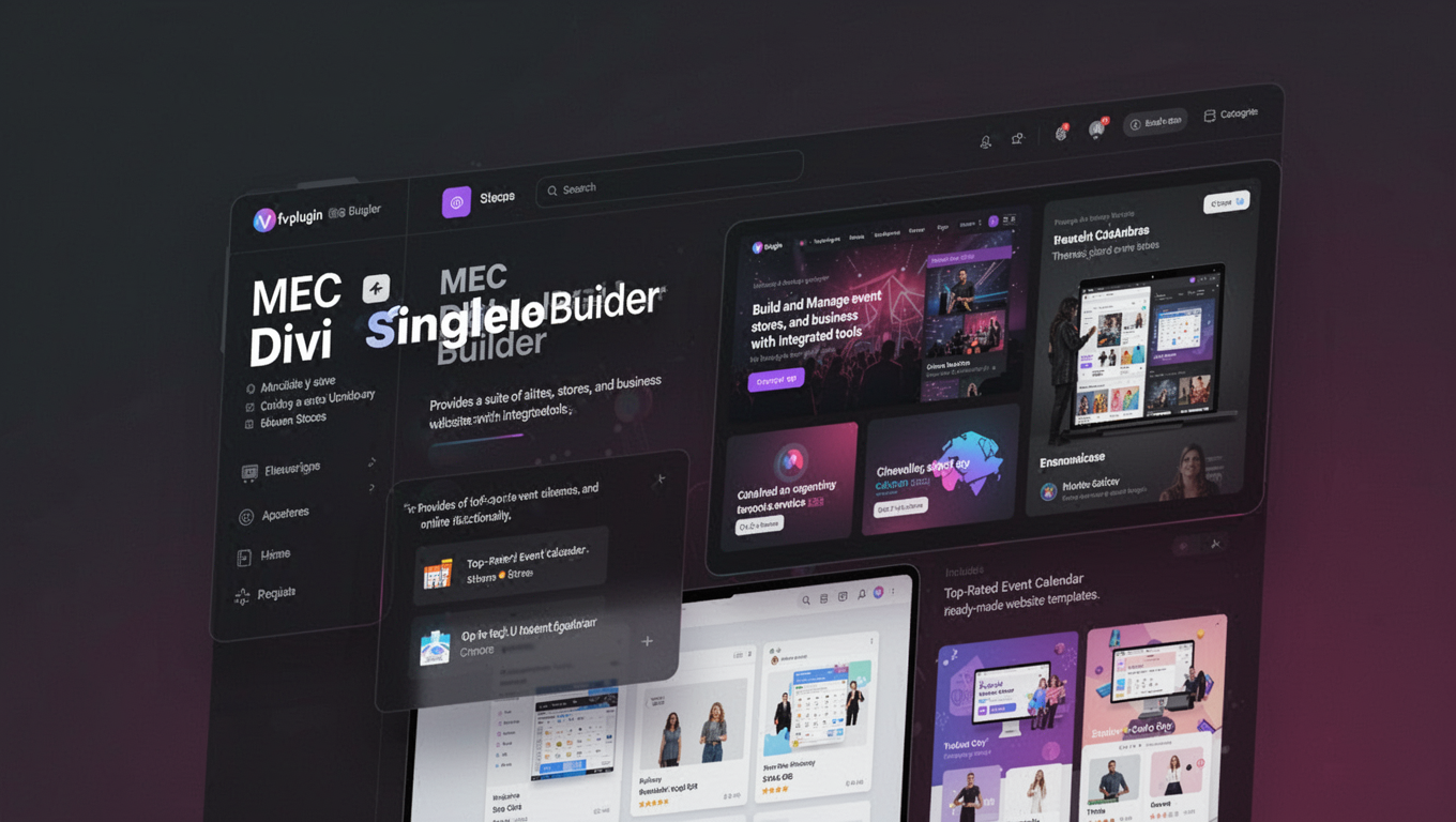 Preview of MEC Divi Single Builder