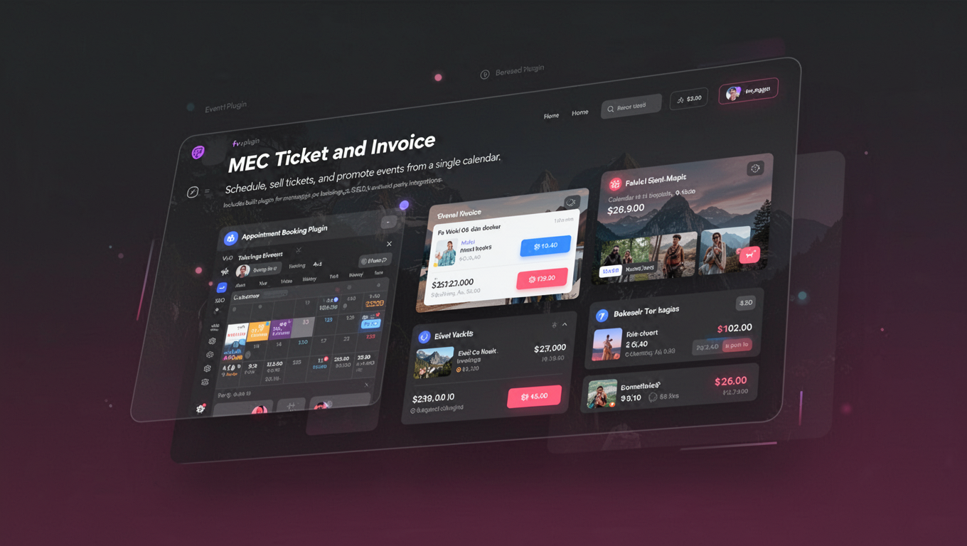 Preview of MEC Ticket and Invoice