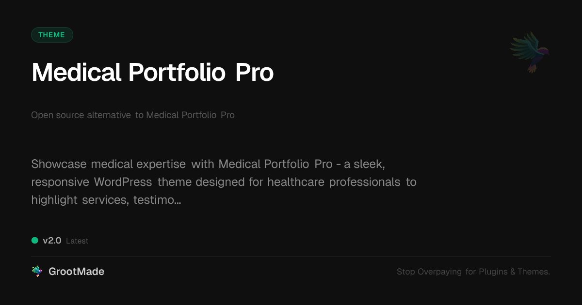 Preview of Medical Portfolio Pro