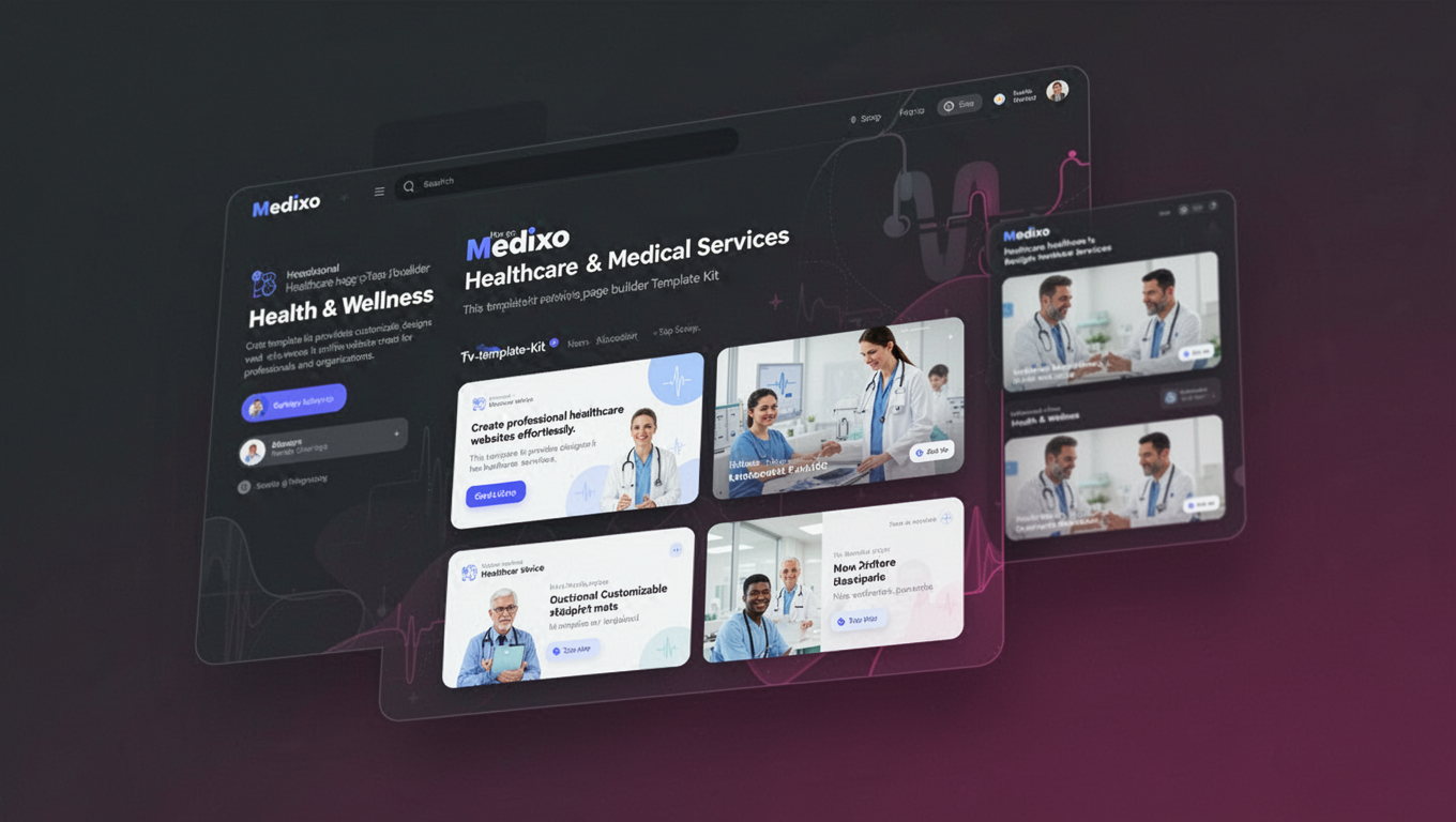 Preview of Medixo - Healthcare & Medical Services Elementor Template Kit