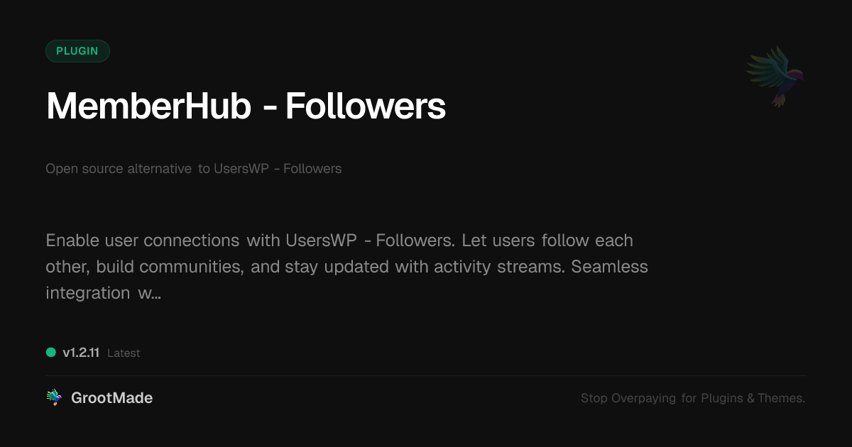Preview of MemberHub - Followers