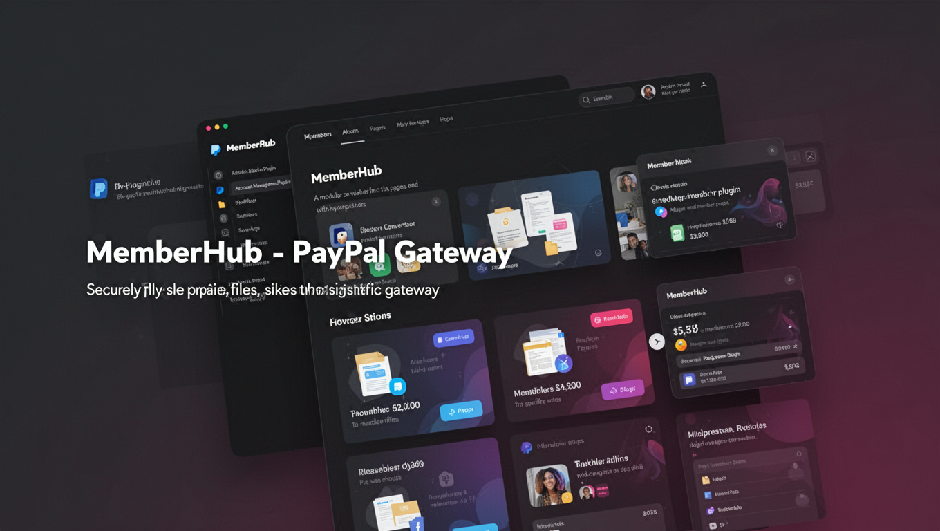 Preview of MemberHub - PayPal Gateway