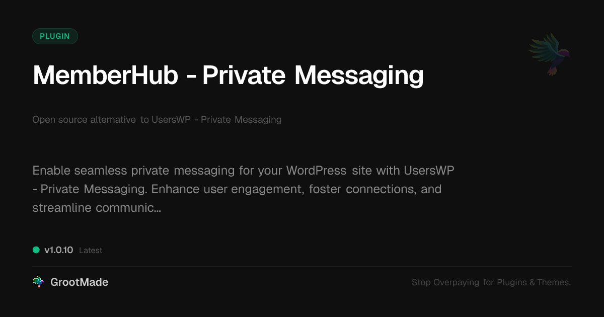 Preview of MemberHub - Private Messaging