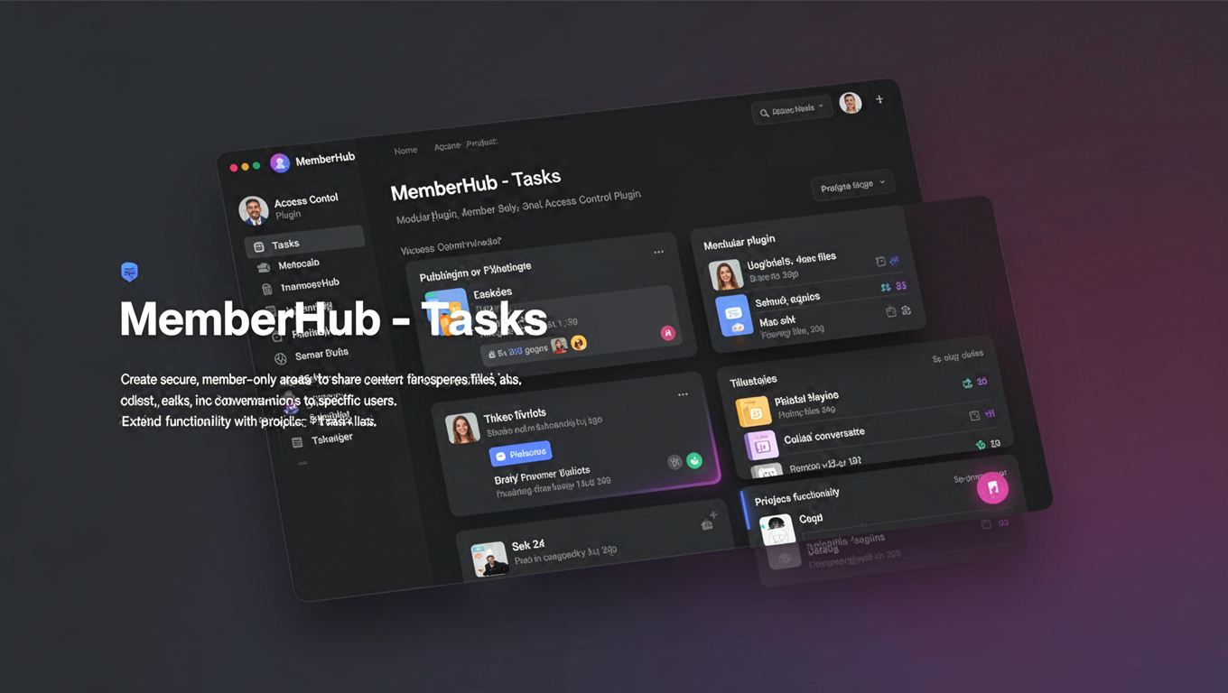 Preview of MemberHub - Tasks