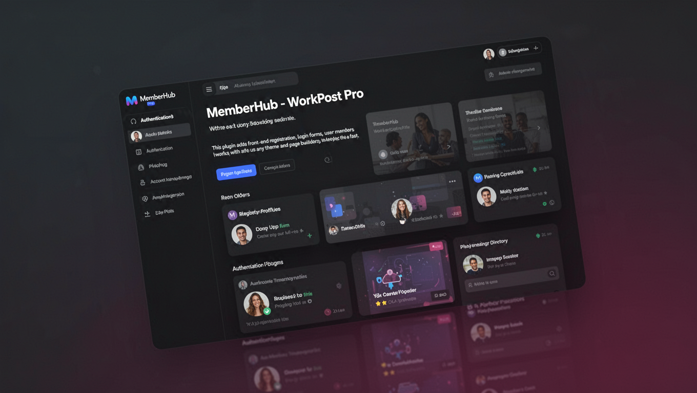 Preview of MemberHub - WorkPost Pro