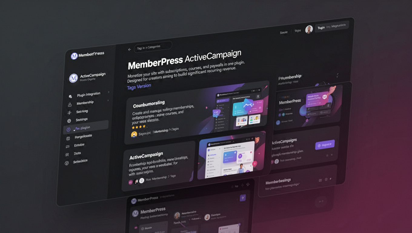 Preview of MemberPress ActiveCampaign - Tags Version