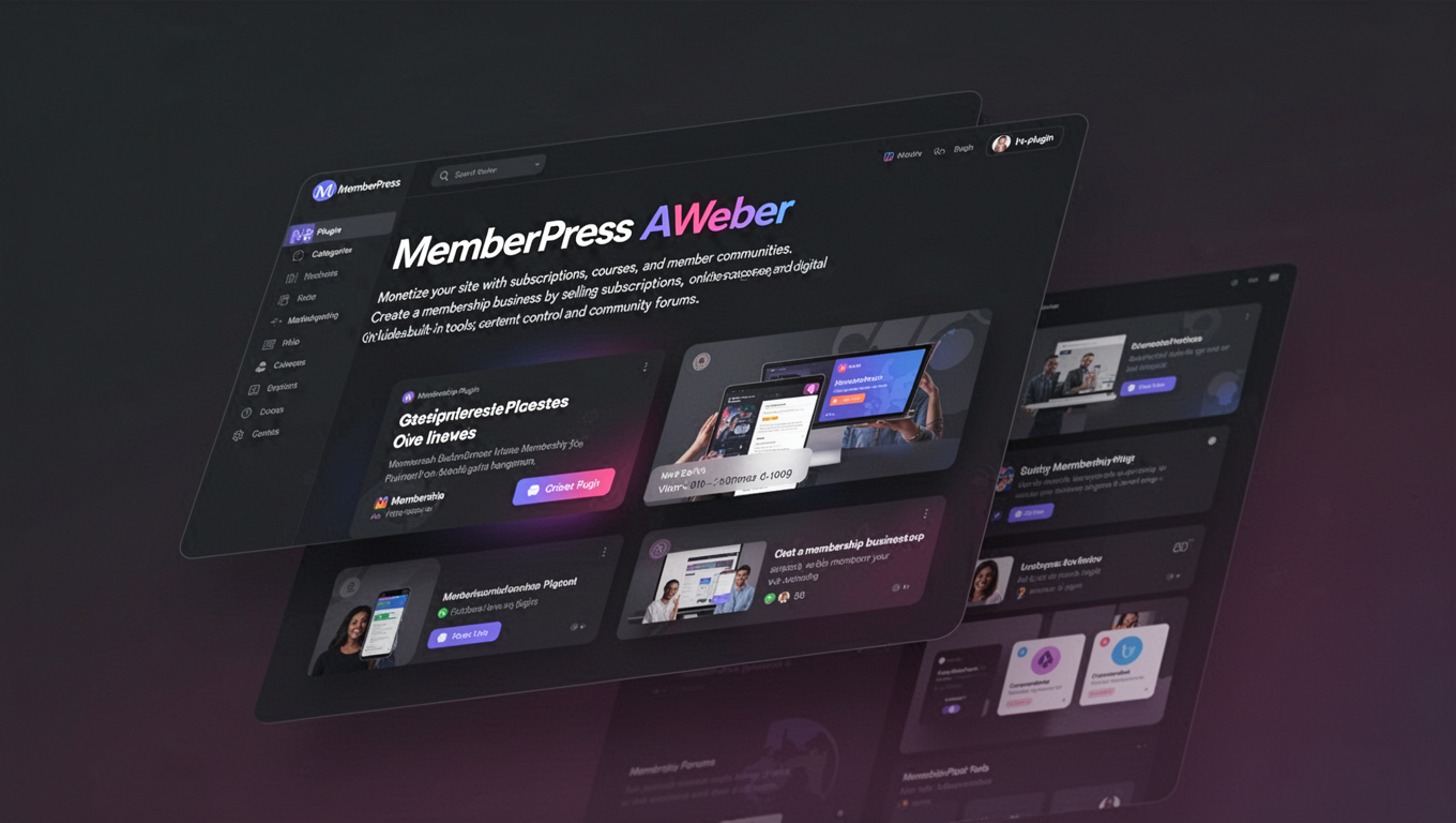 Preview of MemberPress AWeber