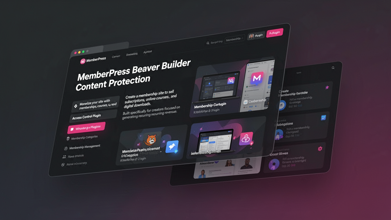 Preview of MemberPress Beaver Builder Content Protection