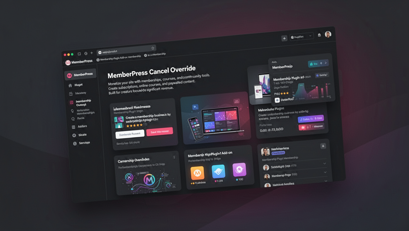 Preview of MemberPress Cancel Override