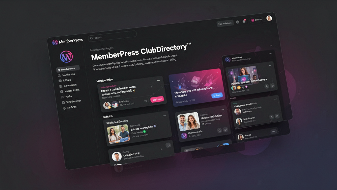 Preview of MemberPress ClubDirectory™