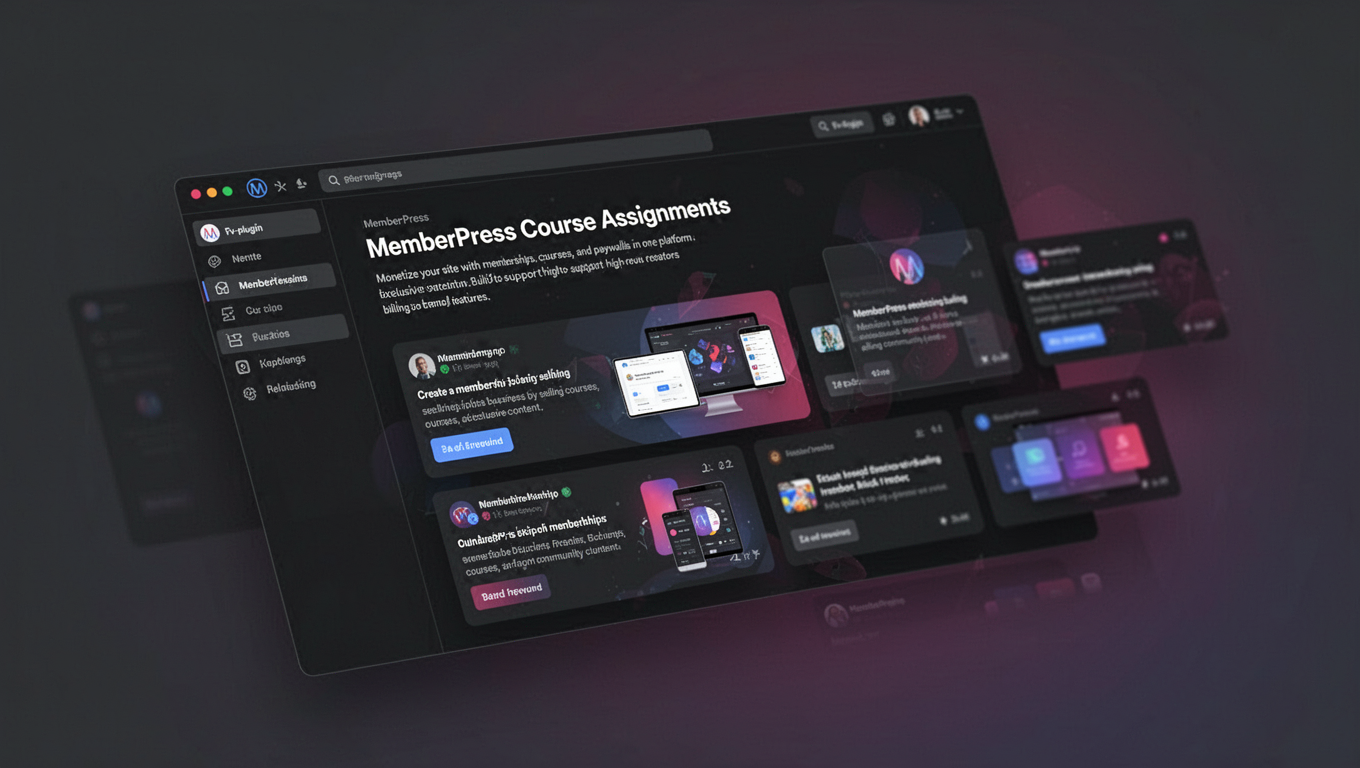 Preview of MemberPress Course Assignments