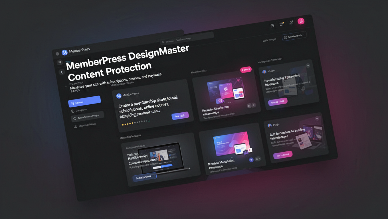 Preview of MemberPress DesignMaster Content Protection