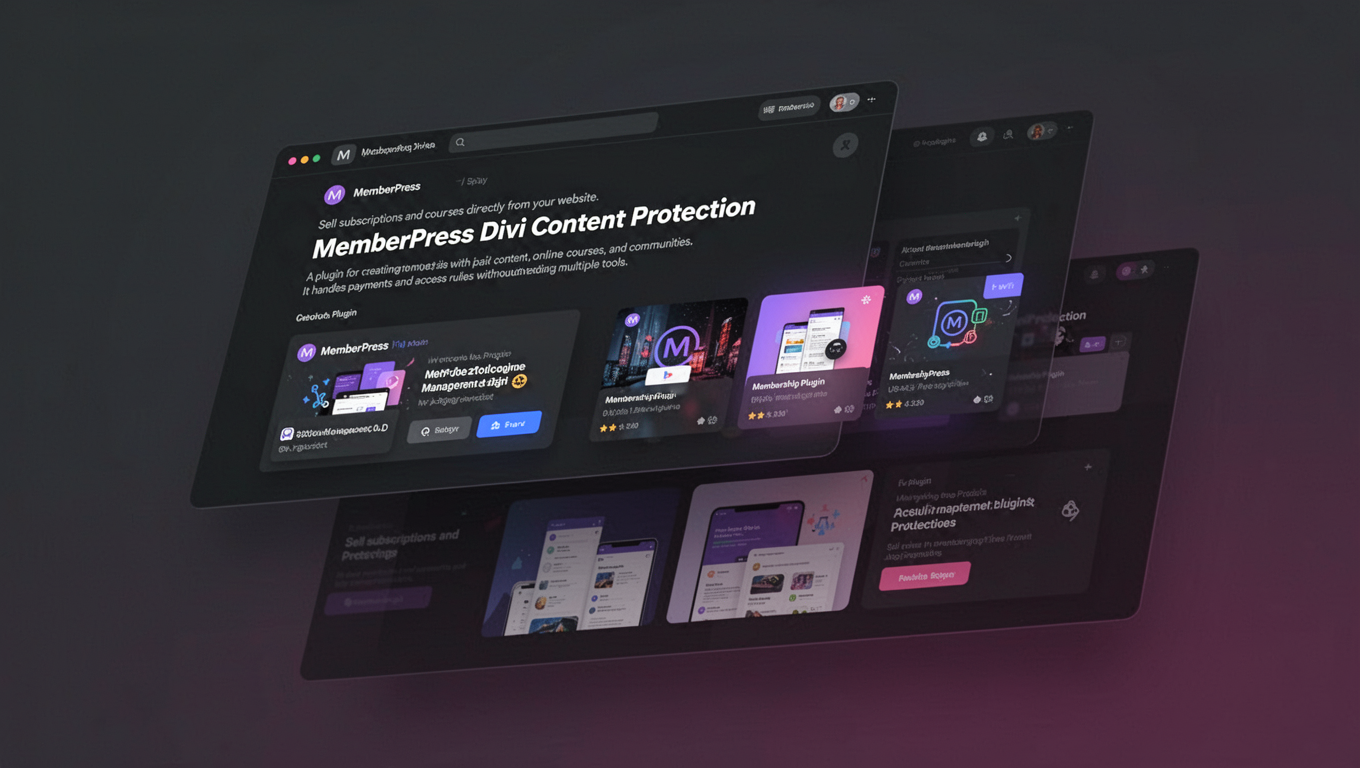 Preview of MemberPress Divi Content Protection