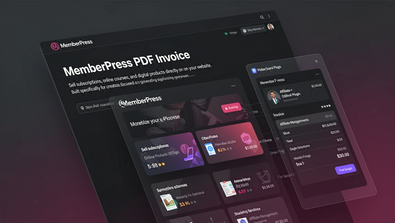 Preview of MemberPress PDF Invoice