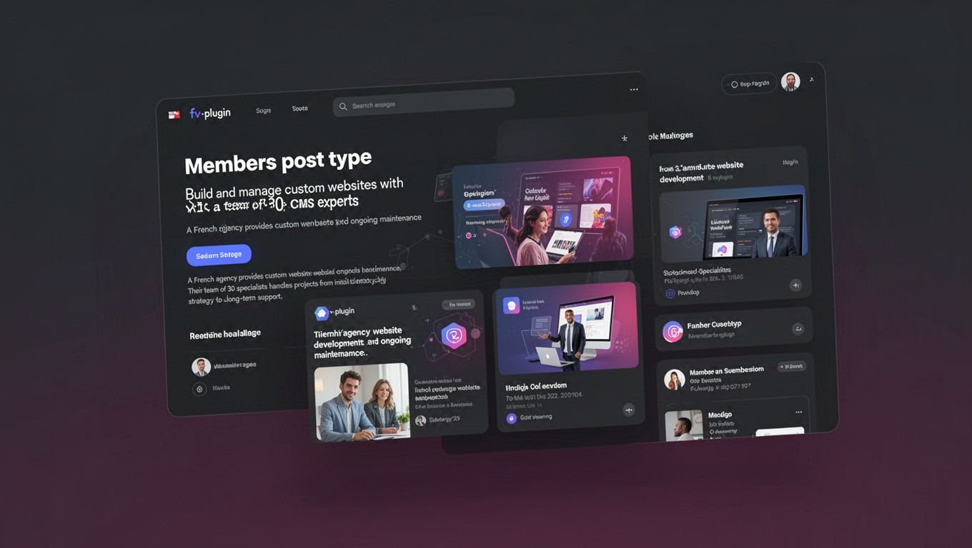 Preview of Members post type