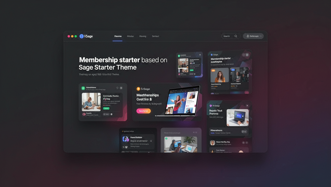 Preview of Membership starter based on Sage Starter Theme