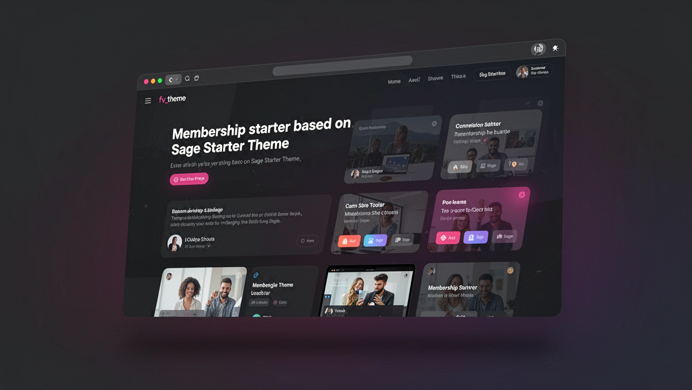 Preview of Membership starter based on Sage Starter Theme