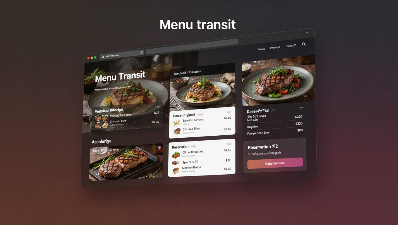 Preview of menu transit