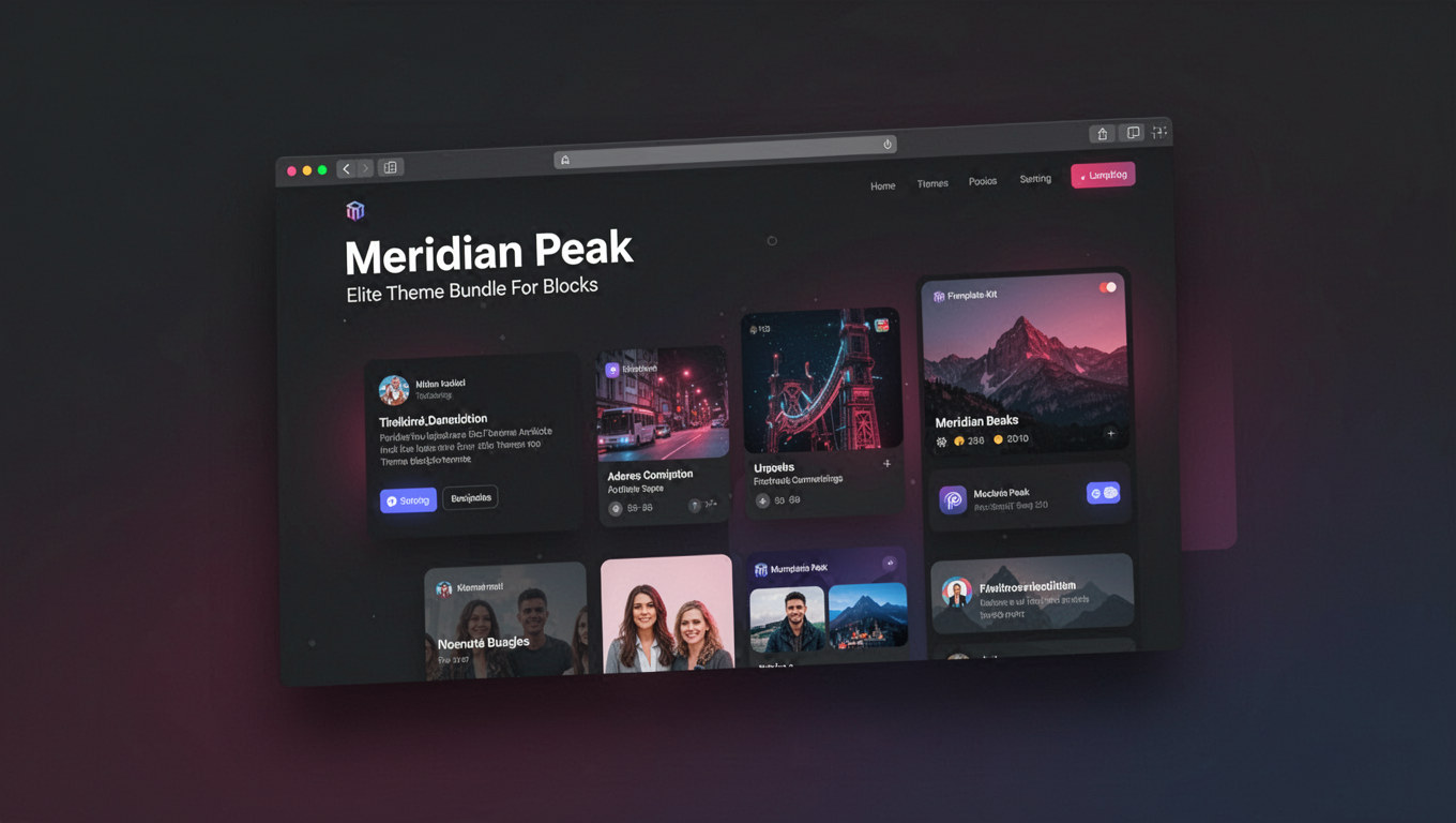 Preview of Meridian Peak - Elite Theme Bundle For Blocks