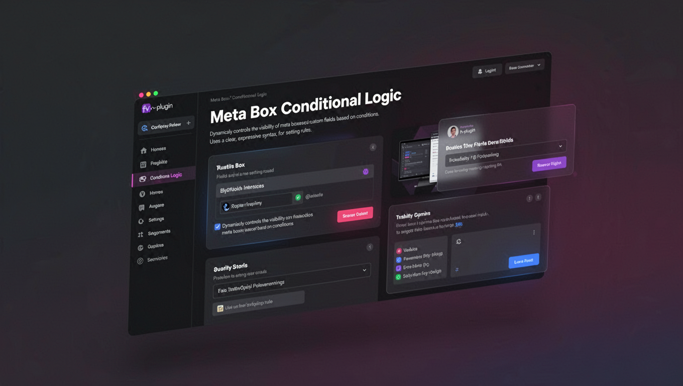 Preview of Meta Box Conditional Logic