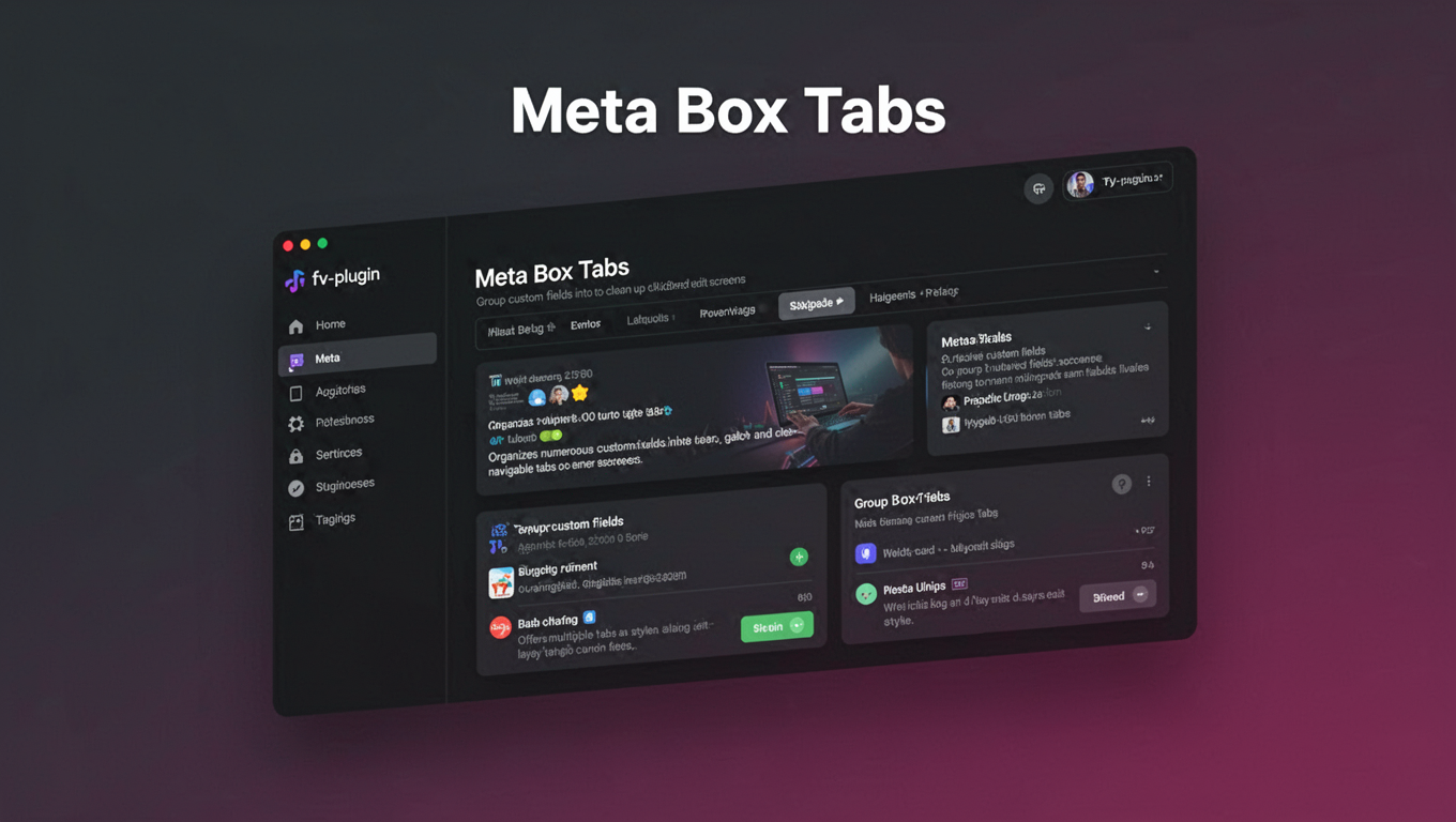 Preview of Meta Box Tabs