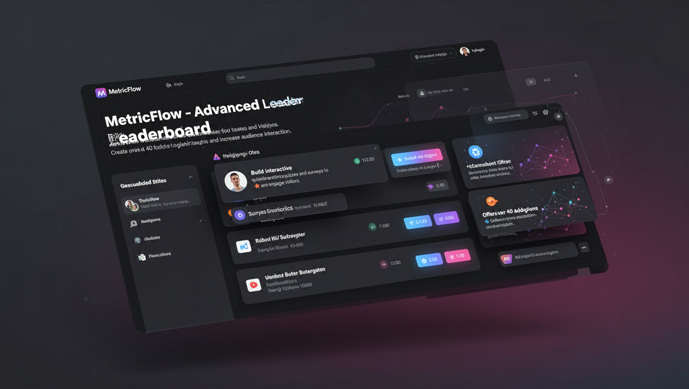 Preview of MetricFlow - Advanced Leaderboard