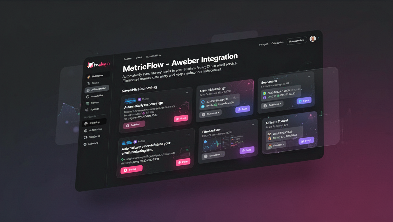 Preview of MetricFlow - Aweber Integration
